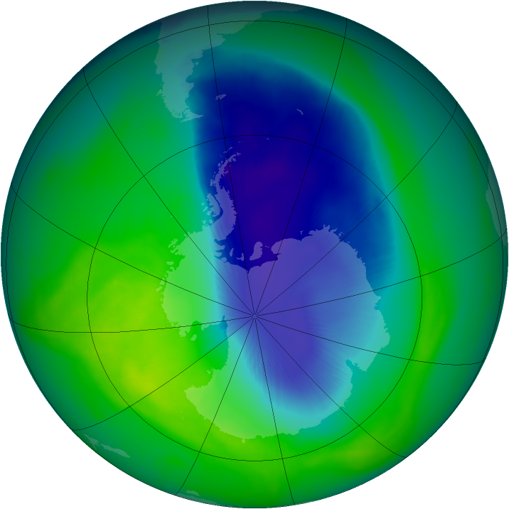Ozone Map 2005-11-09